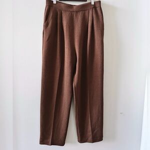 St. John Knit Brown Trouser Pants Women's 10